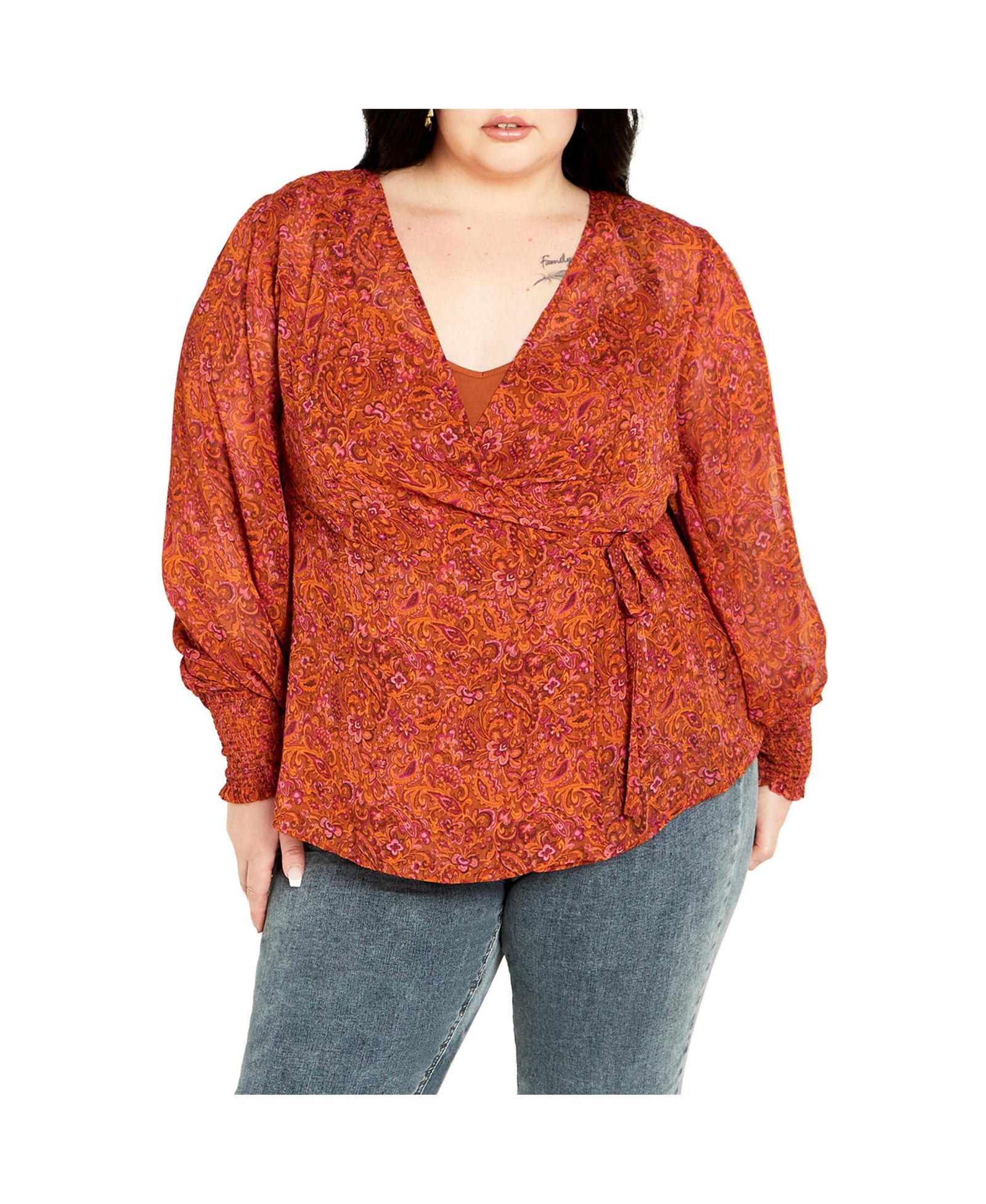 Женский топ CITY CHIC Plus Size Alexis Print