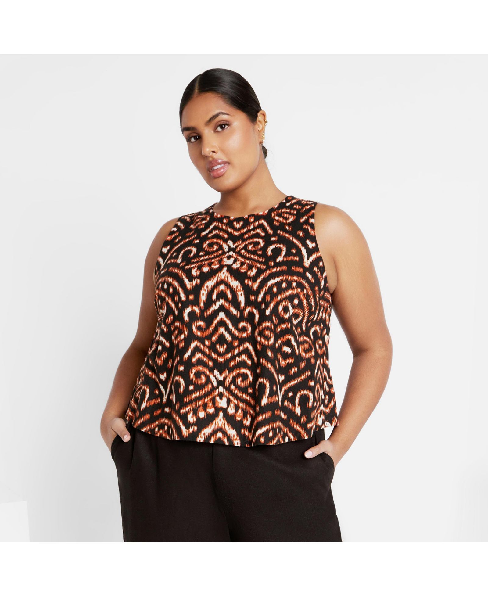 CITY CHIC Women's Plus Size Amara Print Top