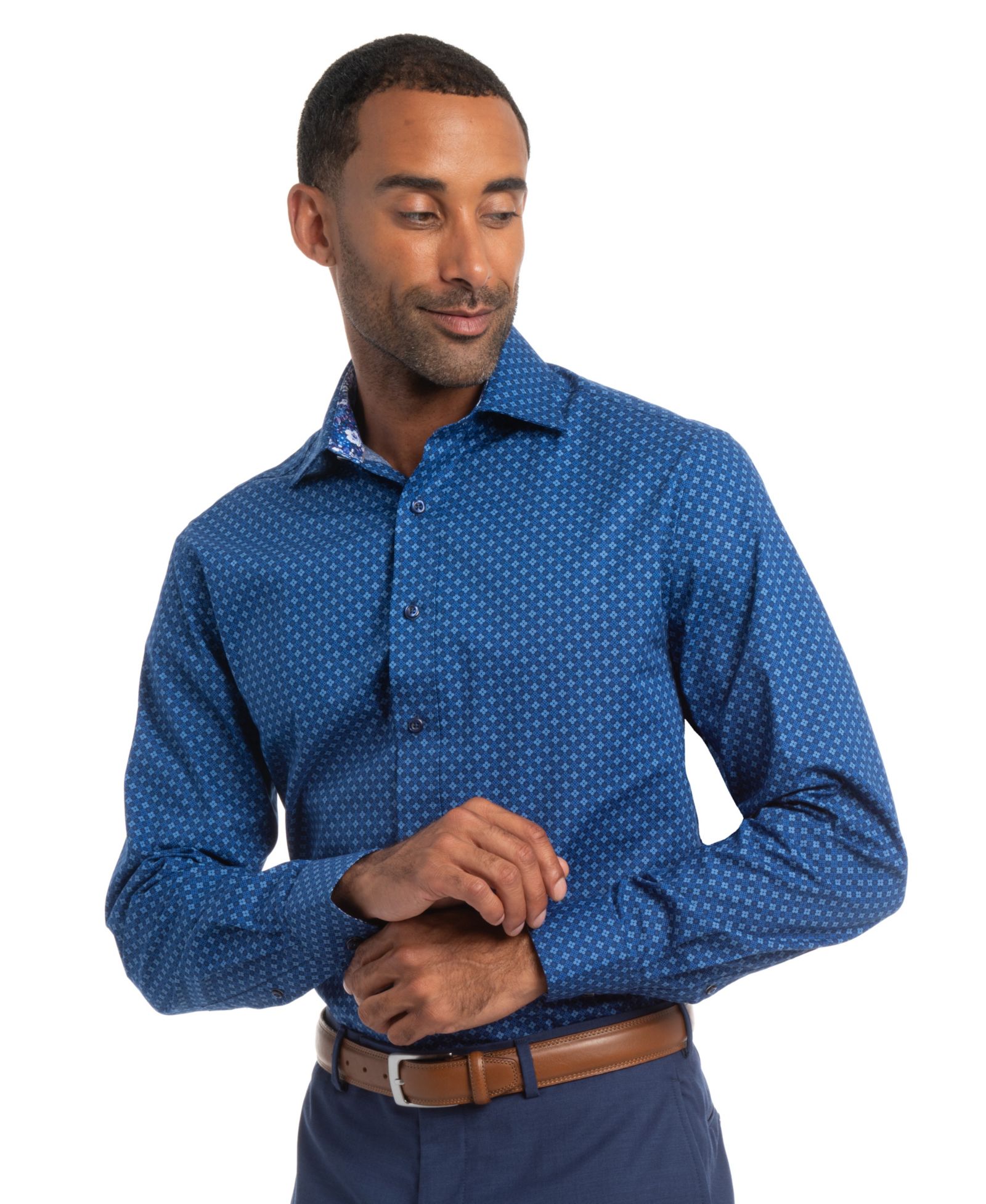Nick Graham Men's Quad Circles Modern-Fit Shirt