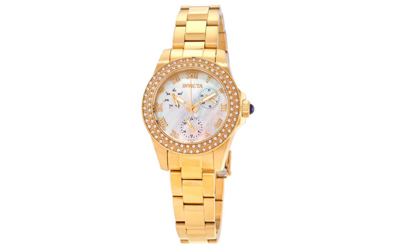 Invicta Women's 28481 Angel Quartz Chronograph White Dial Watch
