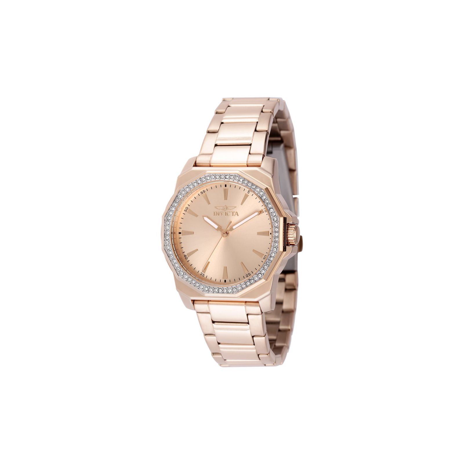 Invicta Women's 49115 Speedway Quartz 3 Hand Rose Gold Dial Watch