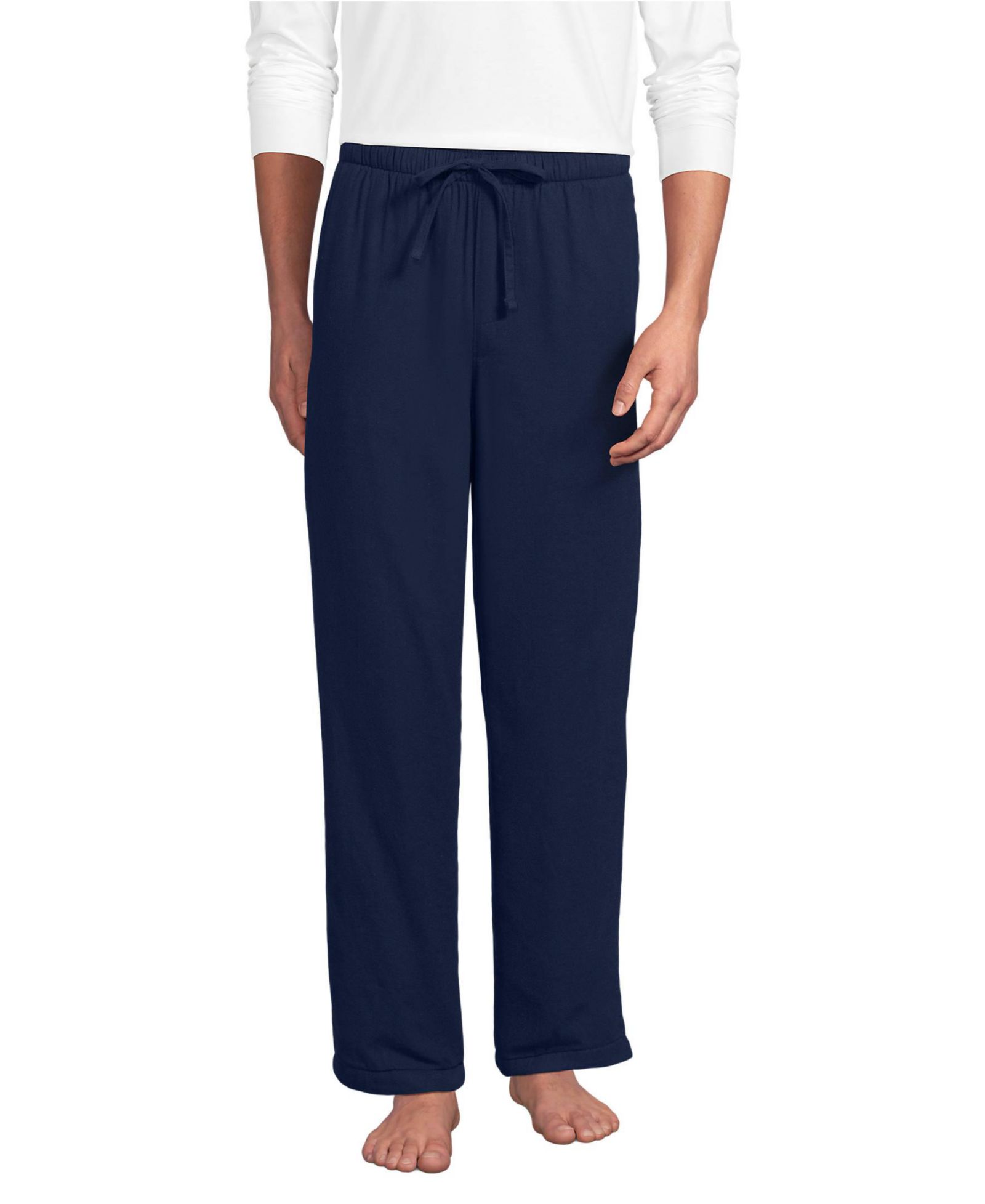 Lands' End Мужские фланелевые брюки для пижамы с подкладкой из флиса