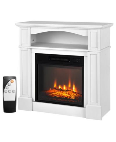 Sugift  18-Inch Size, 1400W Electric Power, Built-in Shelf  TV Stand Fireplace