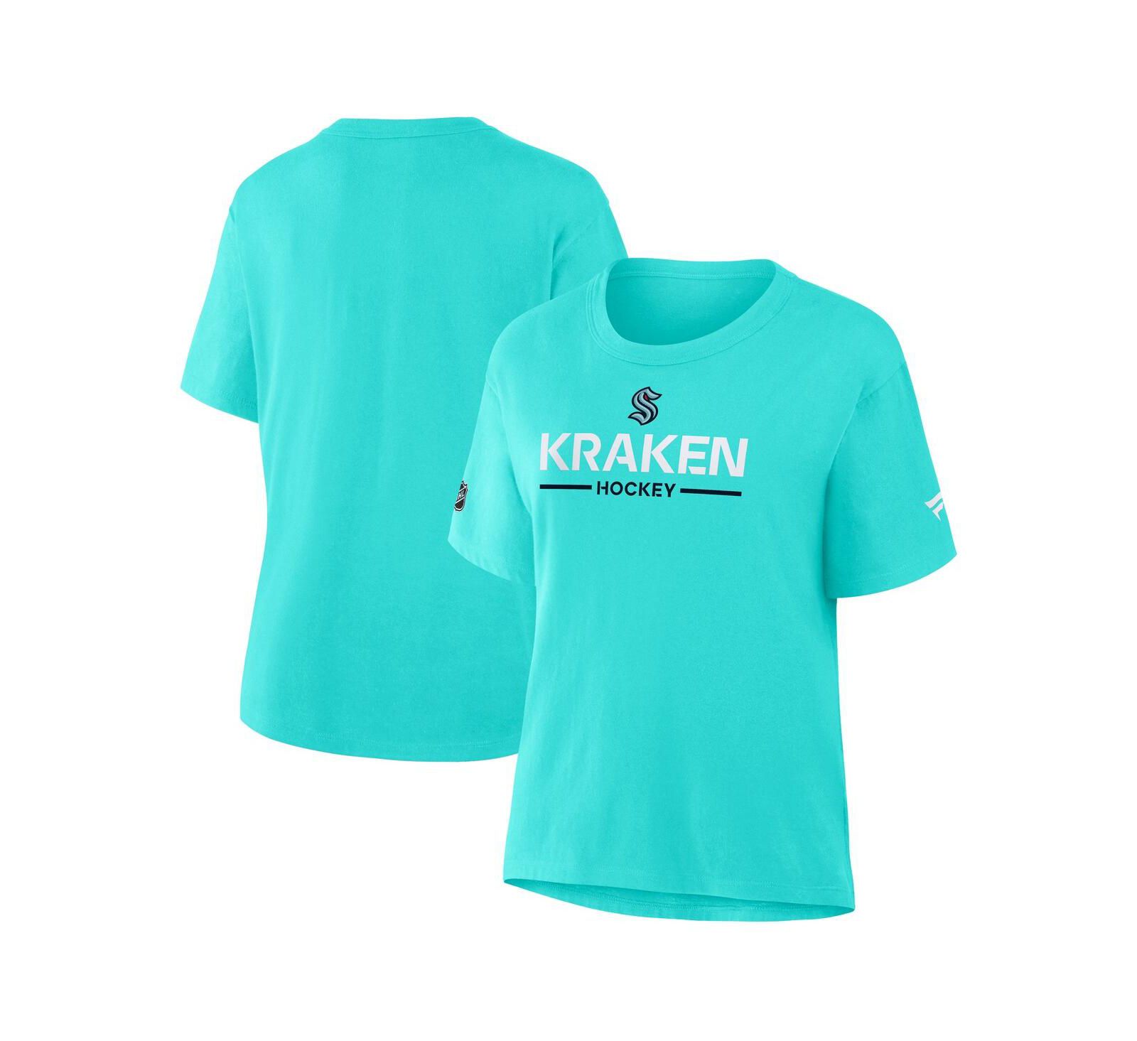 Fanatics Женская футболка Fanatics Ice Blue Seattle Kraken Authentic Pro Primary