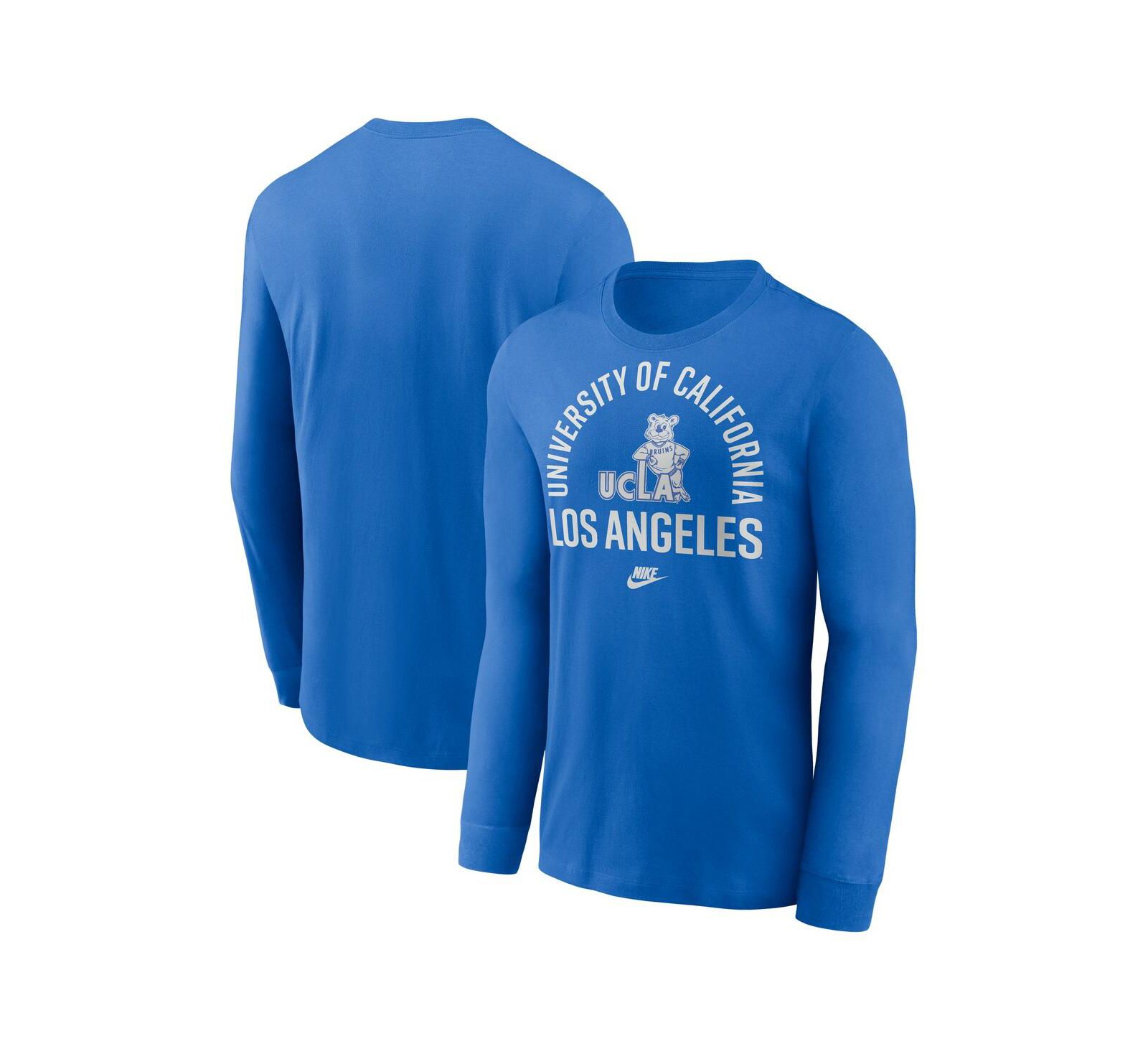 Nike Men's Blue UCLA Bruins Legacy Arched Logo Long Sleeve T-Shirt