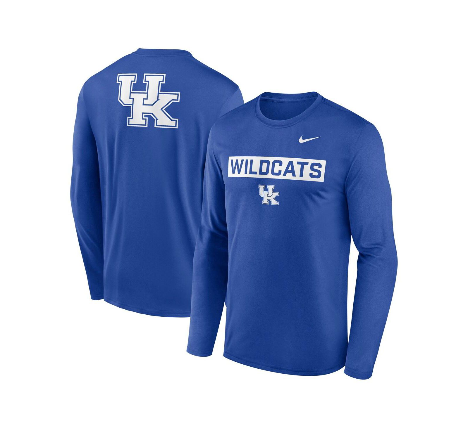 Nike Men's Royal Kentucky Wildcats Primetime Campus 2-Hit Legend Dri-FIT Long Sleeve T-Shirt