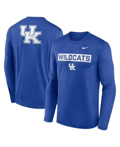Nike Men's Royal Kentucky Wildcats Primetime Campus 2-Hit Legend Dri-FIT Long Sleeve T-Shirt