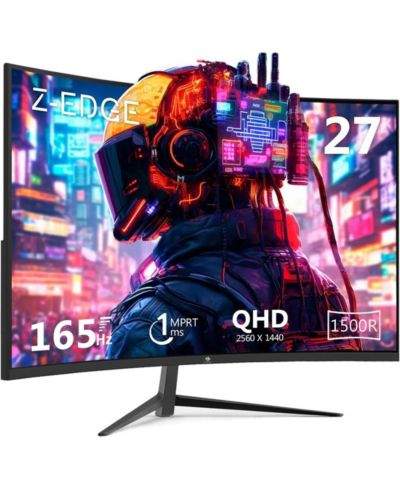 Z-edge 27" Curved QHD 165Hz 1ms Gaming Monitor