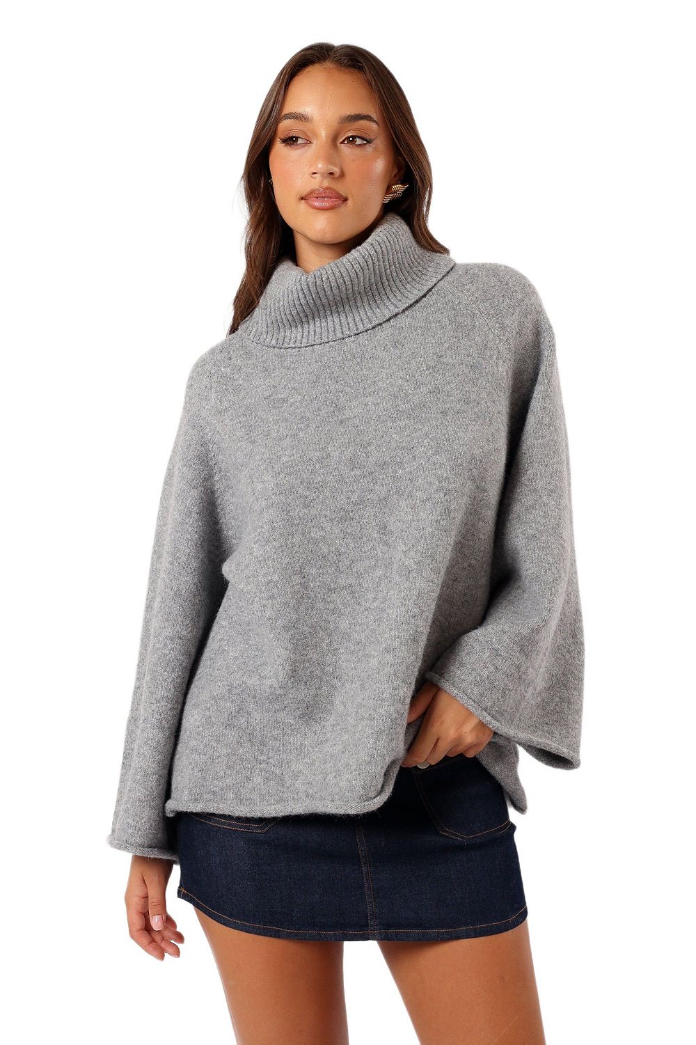 Petal and Pup Женский вязаный свитер Bindy с вырезом Cowlneck