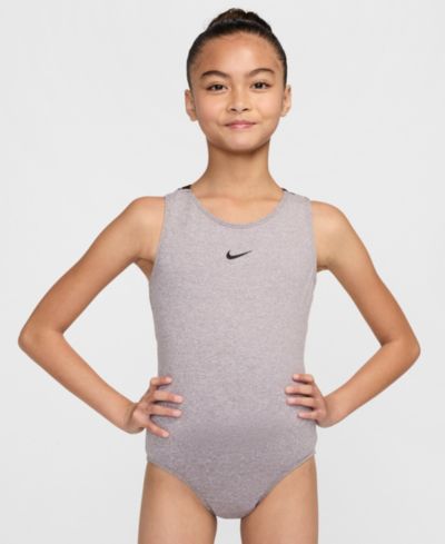 Nike гимнастическое боди для девочек 7-16 лет с открытой спиной