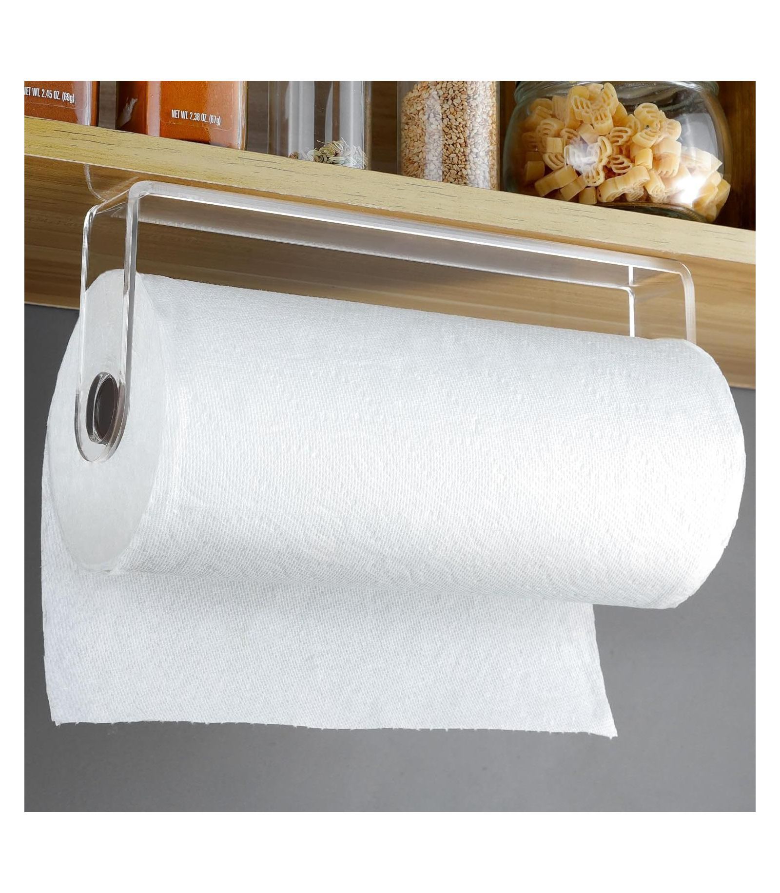 Акриловый держатель для бумажных полотенец YIGII 11.5"x4.53" для кухни и ванной