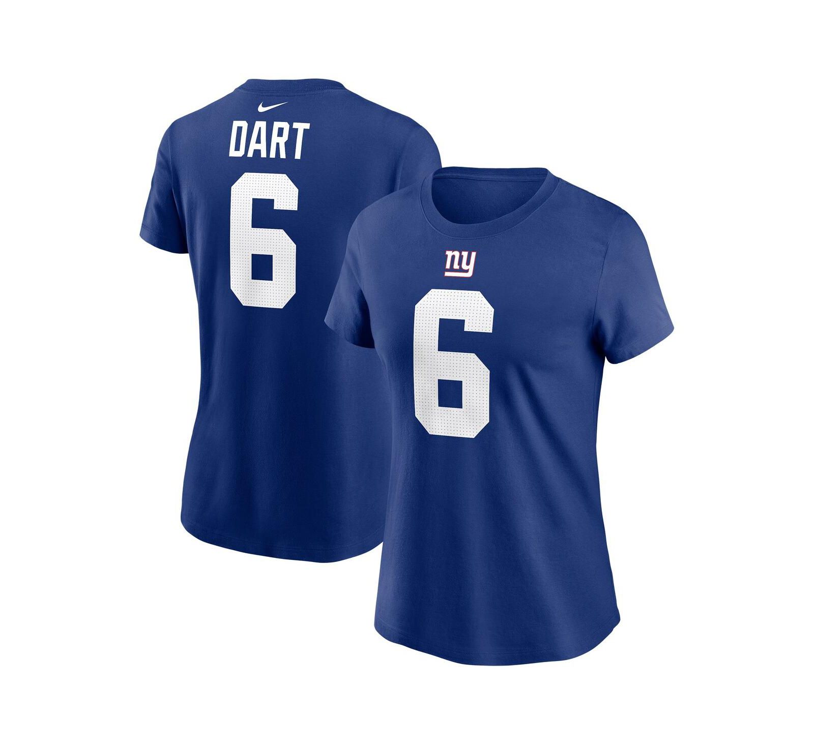 Nike Женская футболка Nike Jaxson Dart Royal New York Giants Name & Number