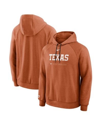 Nike Men's Texas Orange Texas Longhorns 2025 Courtside Basketball Practice Raglan Dri-FIT Hoodie