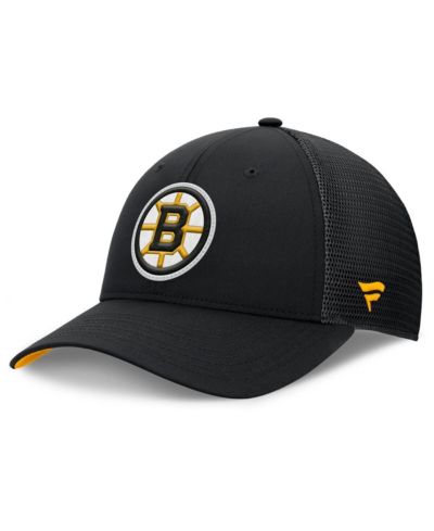 Мужская кепка Fanatics Boston Bruins Authentic Pro Home Ice Trucker, черная, регулируемая