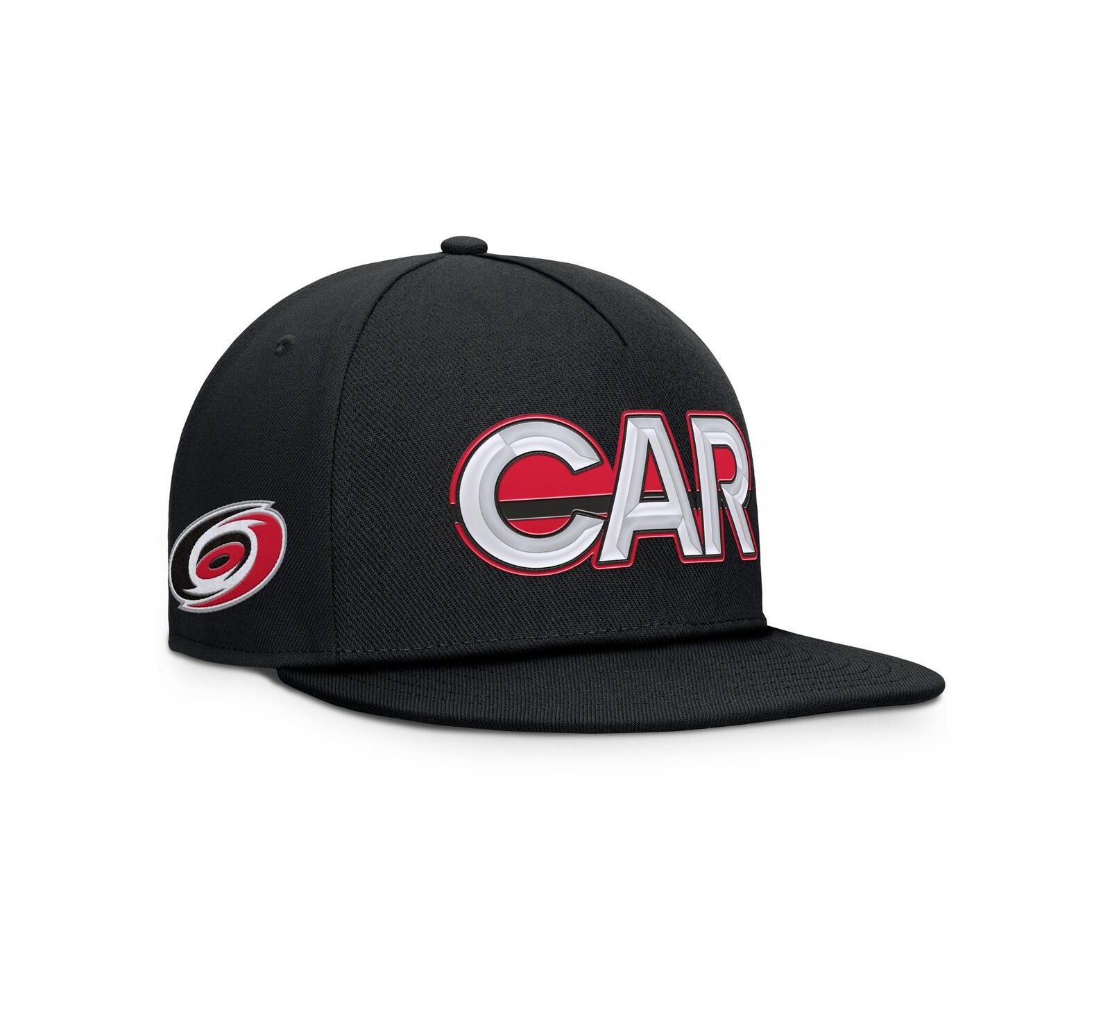 Мужская кепка Fanatics Black Carolina Hurricanes Authentic Pro Rink Team Code Snapback