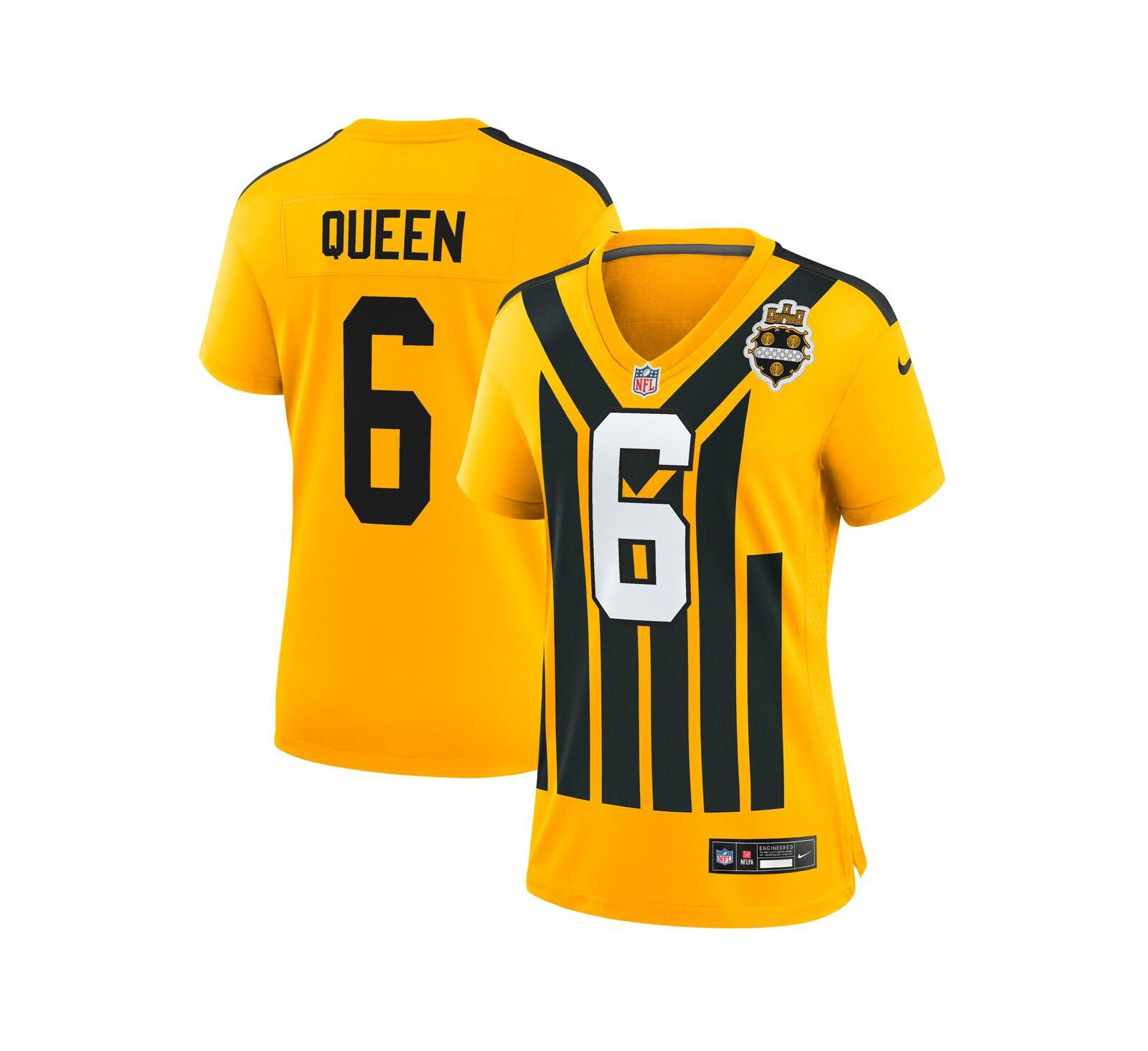 Женская джерси Nike Patrick Queen Pittsburgh Steelers Gold