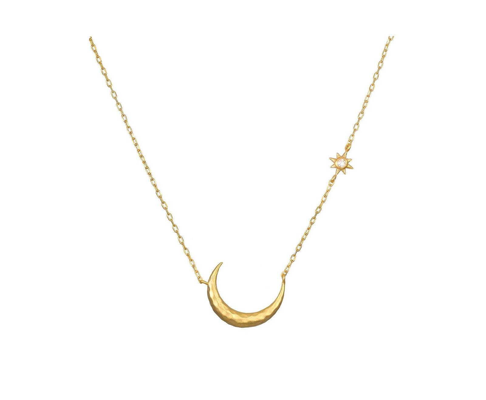 Ожерелье Satya Jewelry Ethereal Guide Moonstone Moon and Star