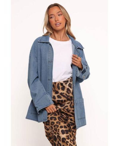 Petal and Pup шэкет Novan Oversized Denim 10 Женский