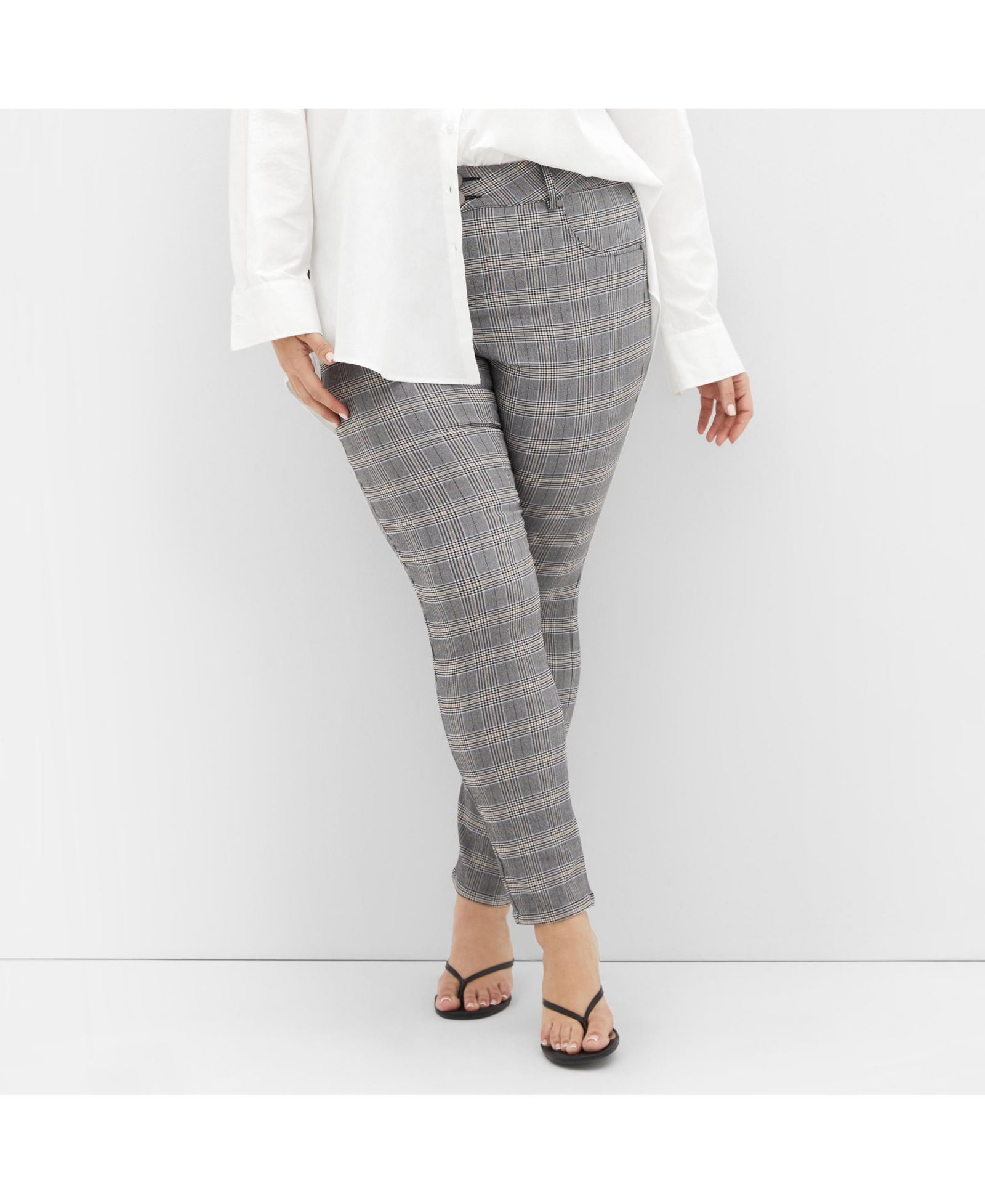 Брюки CITY CHIC Plus Size Bengaline Check