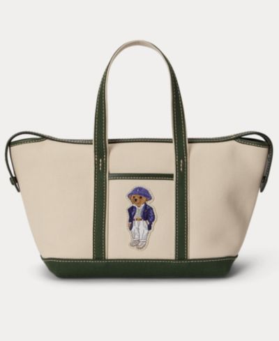 Женская мини-сумка Polo Ralph Lauren Bear Canvas Mini Shopper Tote
