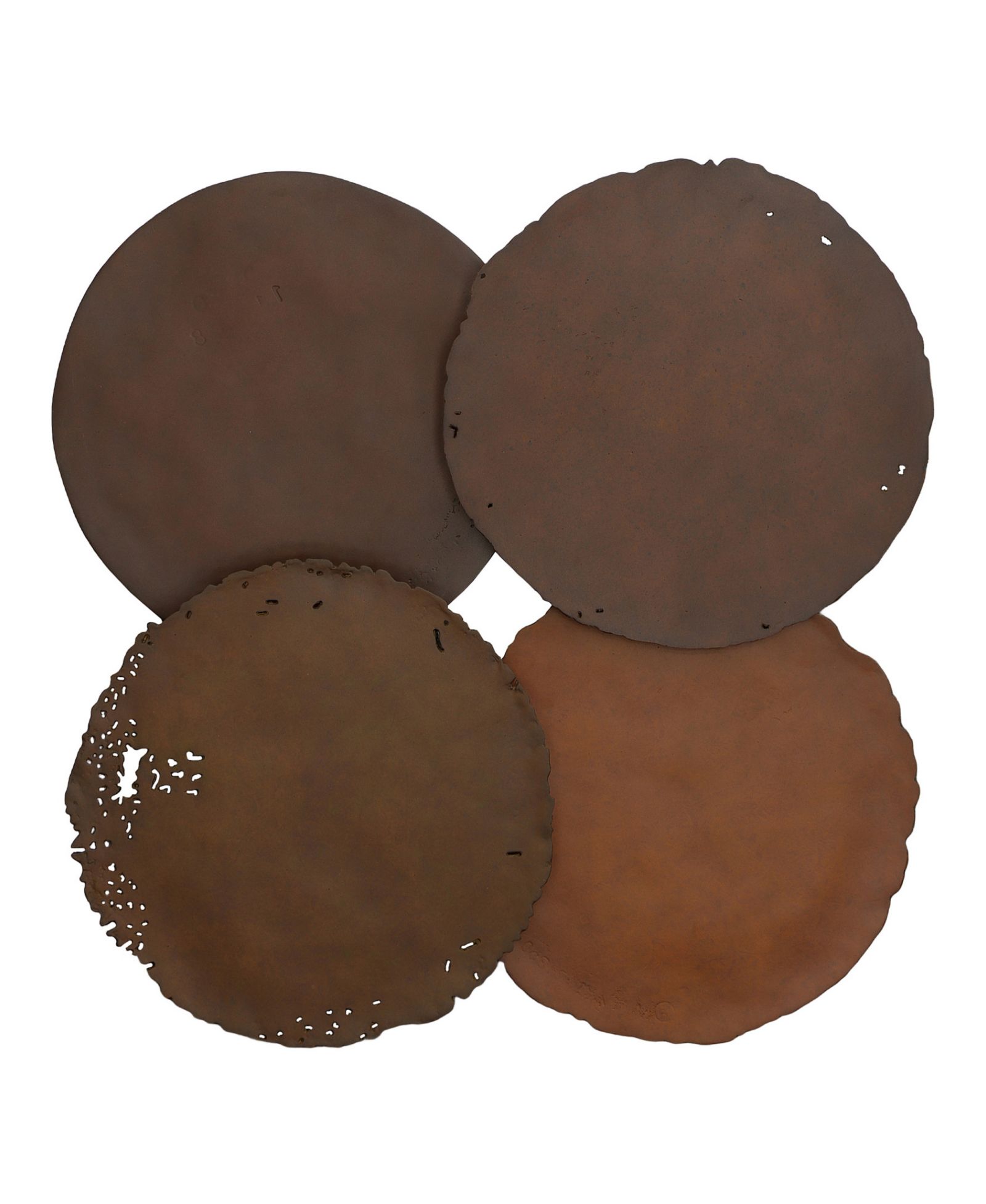 Настенные диски Phillips Collection Cast Oil Drums, 4 штуки