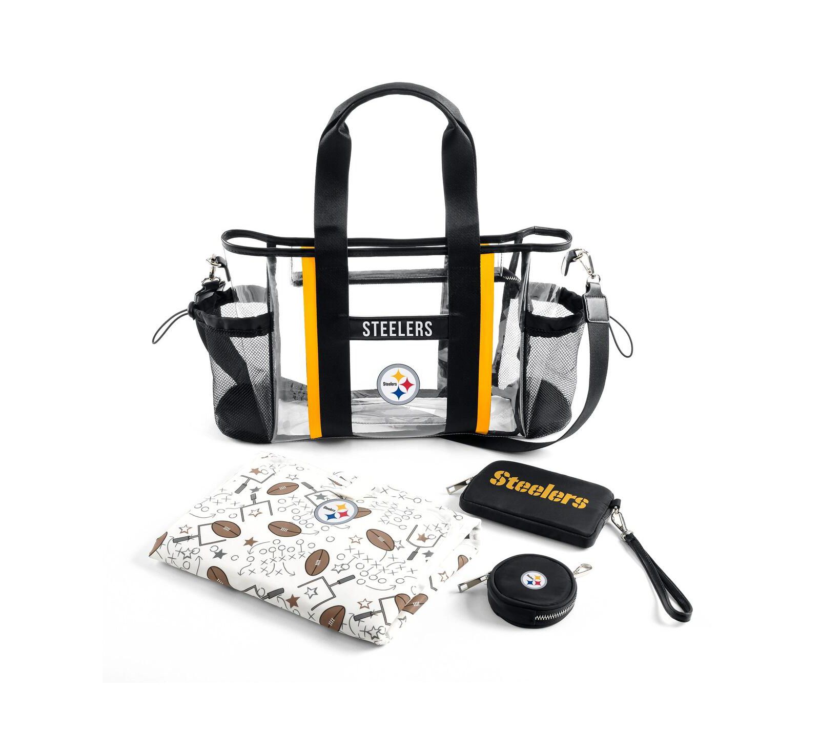 Прозрачная сумка WEAR by Erin Andrews Pittsburgh Steelers для стадиона, детская