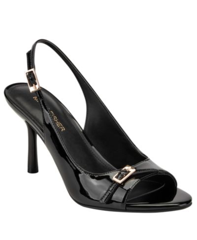 Женские Marc Fisher Paza Peep Toe Slingback Stiletto Pumps