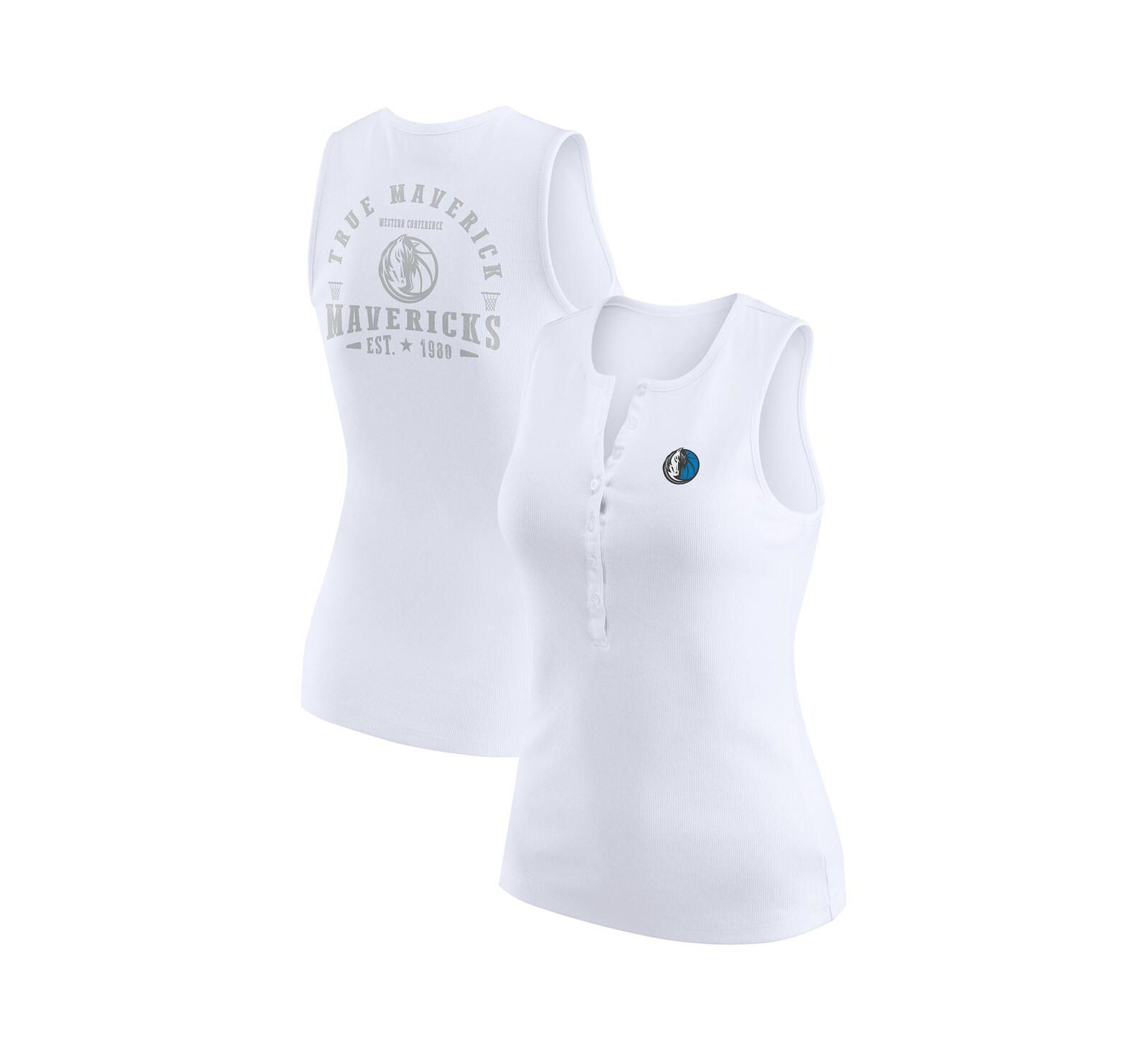 Женский трикотажный топ WEAR by Erin Andrews Dallas Mavericks белый