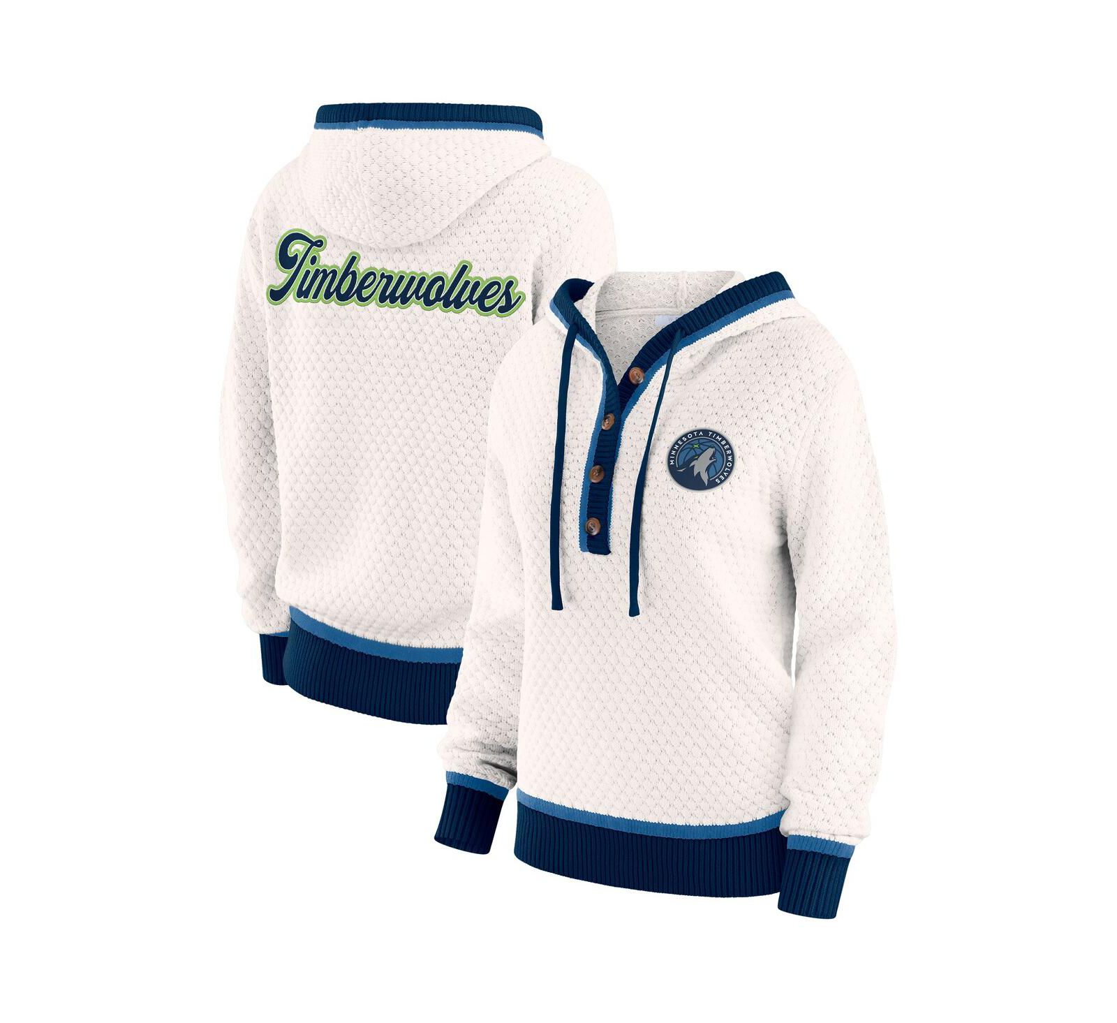 Женский свитшот-худи WEAR by Erin Andrews с логотипом Minnesota Timberwolves