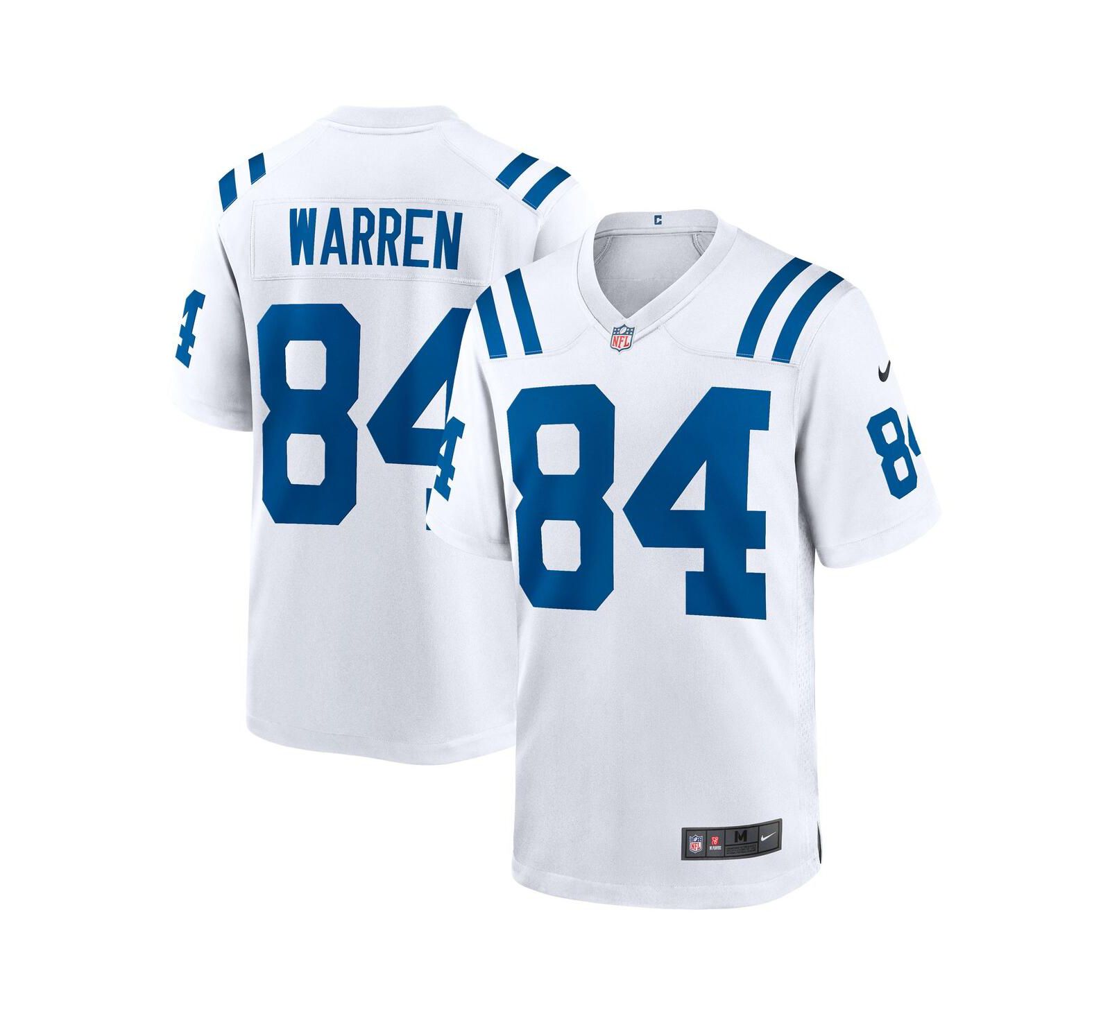 Мужская игровая джерси Nike Tyler Warren White Indianapolis Colts