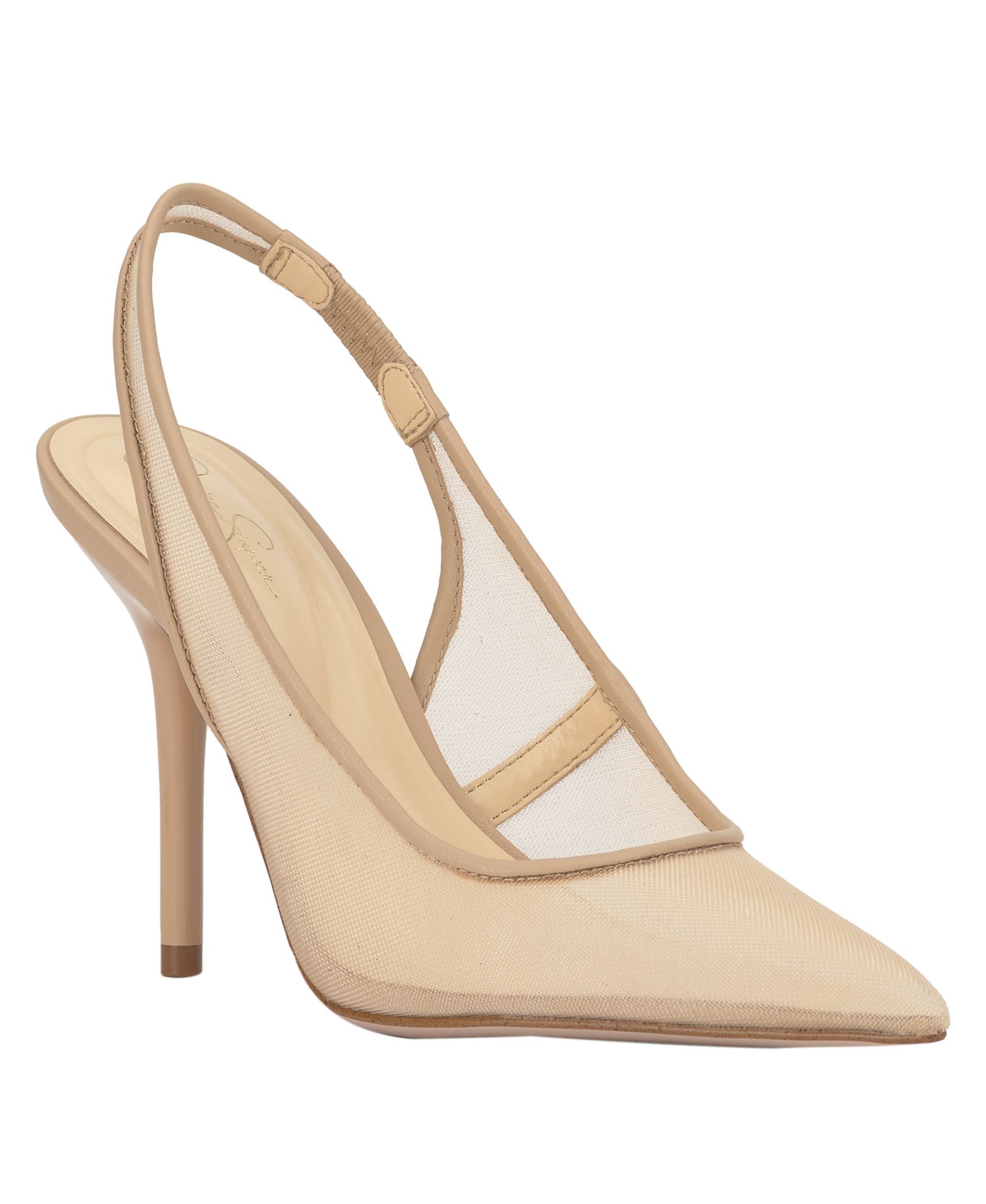 Jessica Simpson Women's Liliere Mesh Pointed-Toe Slingback Pumps