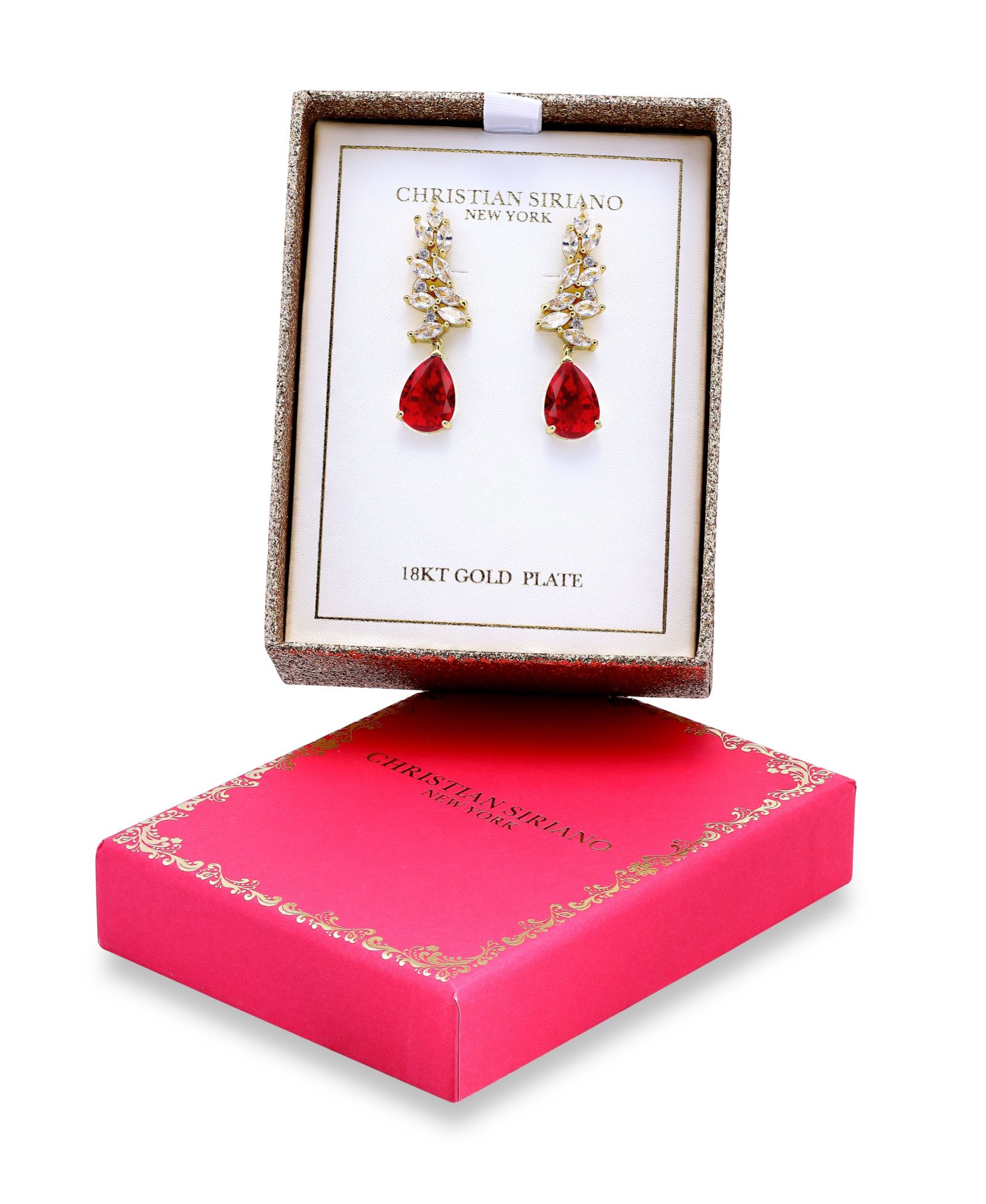 Серьги Christian Siriano New York с кубическим цирконием