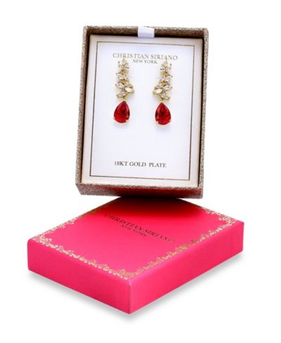 Серьги Christian Siriano New York с кубическим цирконием