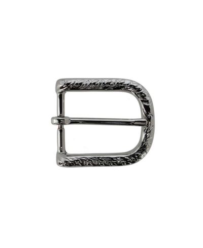 TRAFALGAR Men's 30mm Italian Rippled Textured Solid Brass Harness Belt Buckle