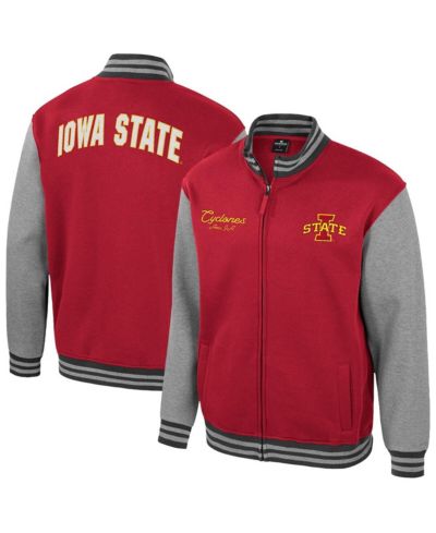 Мужская университетская куртка Colosseum Cardinal Iowa State Cyclones Ambi-Turner Full-Zip