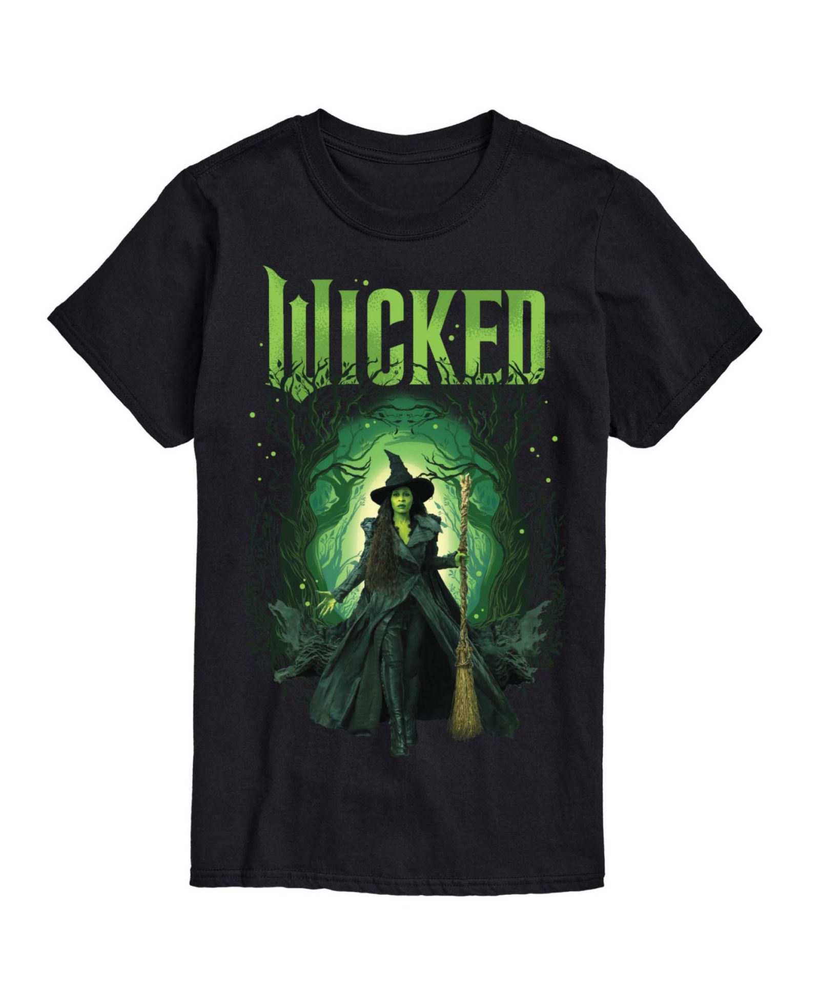 AIRWAVES Men's Wicked Part 2 Elphaba Forest Graphic Print Short-Sleeve T-Shirt