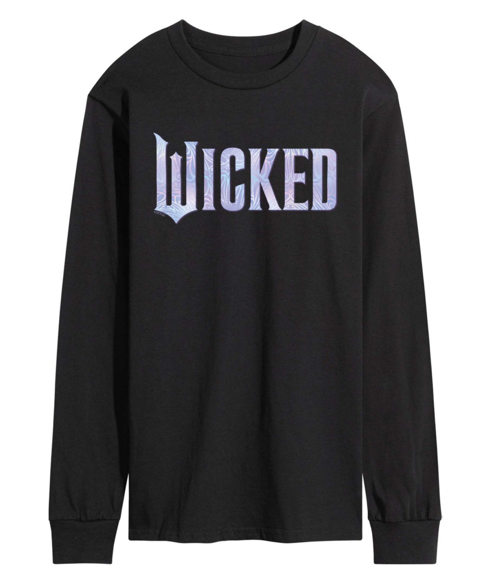 AIRWAVES Men's Wicked Part 2 Sparkle Logo Graphic Printed Long-Sleeve T-Shirt