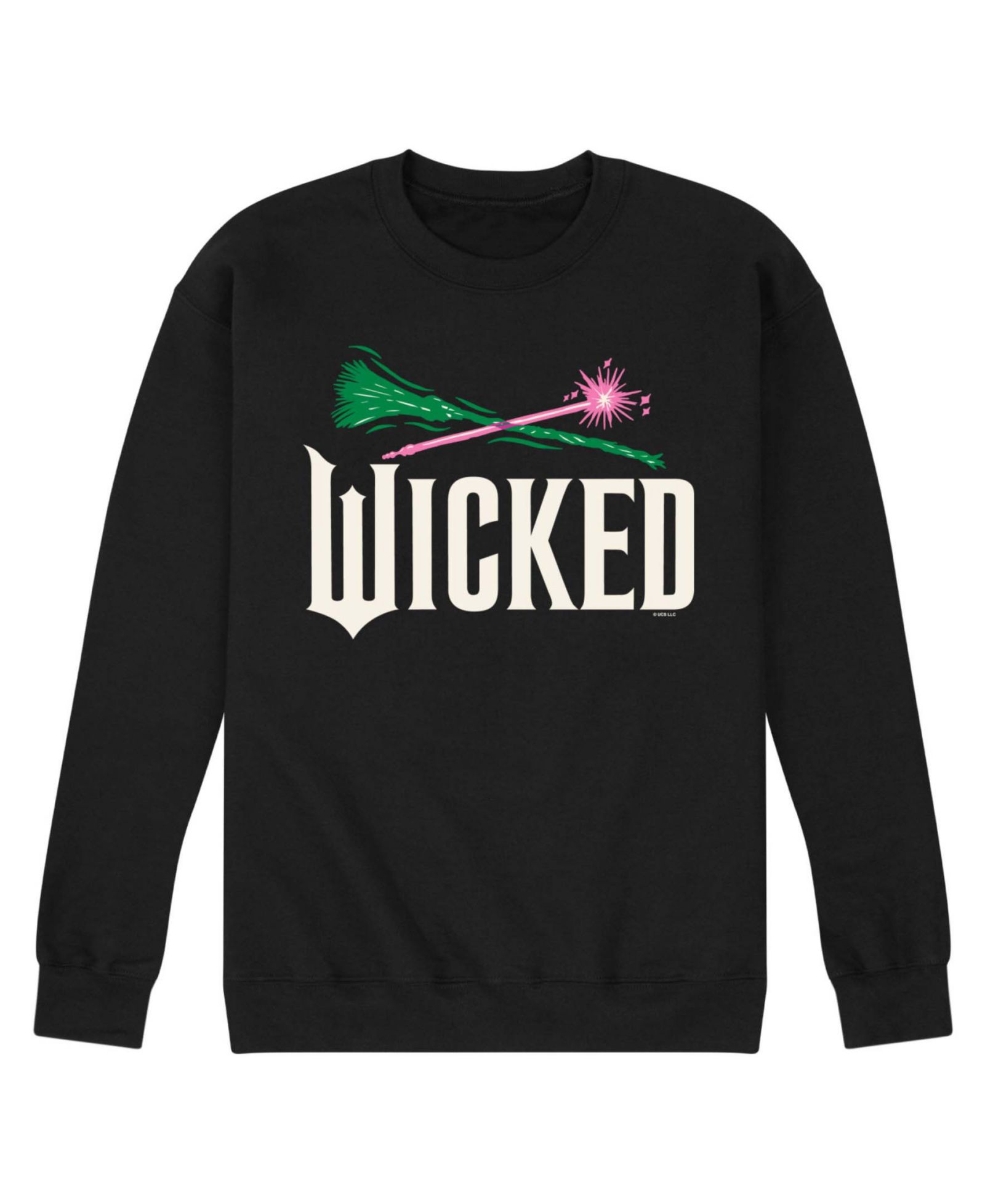 AIRWAVES Men's Wicked Part 2 Broom and Wand Logo Long-Sleeve Sweatshirt