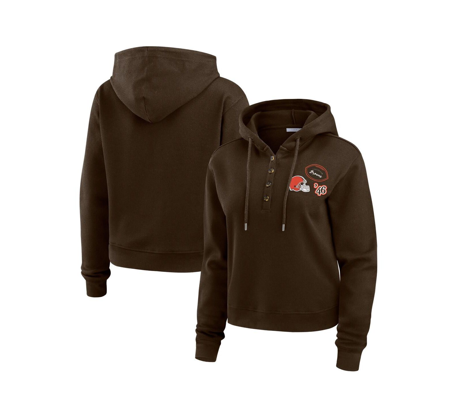 Женское худи WEAR by Erin Andrews Cleveland Browns коричневое