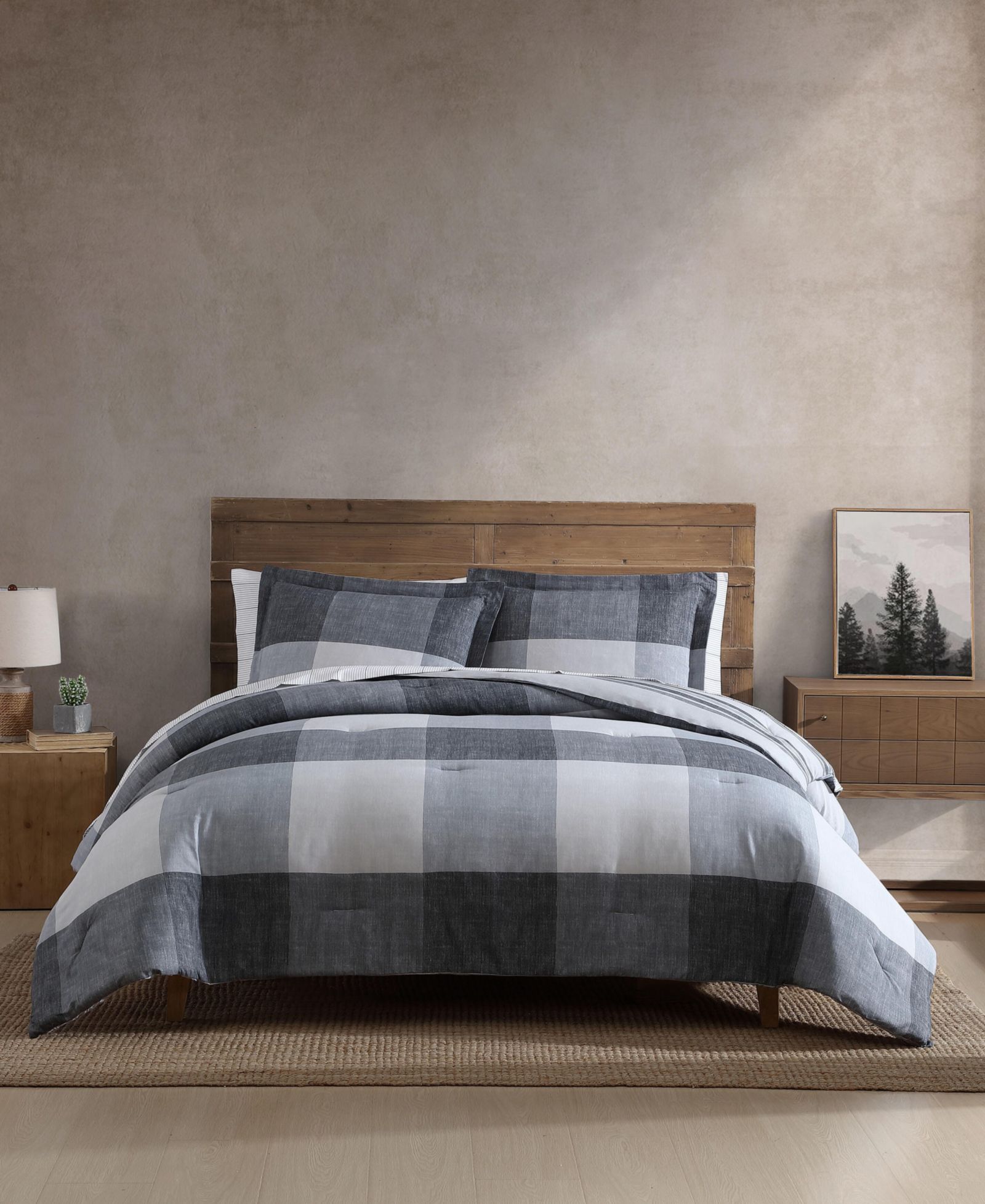 Комплект покрывала Eddie Bauer Oversized Plaid Reversible, King