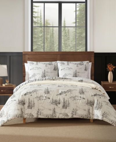 Eddie Bauer Rocky Mountain Cabin Reversible 2-Pc. Comforter Set, Twin
