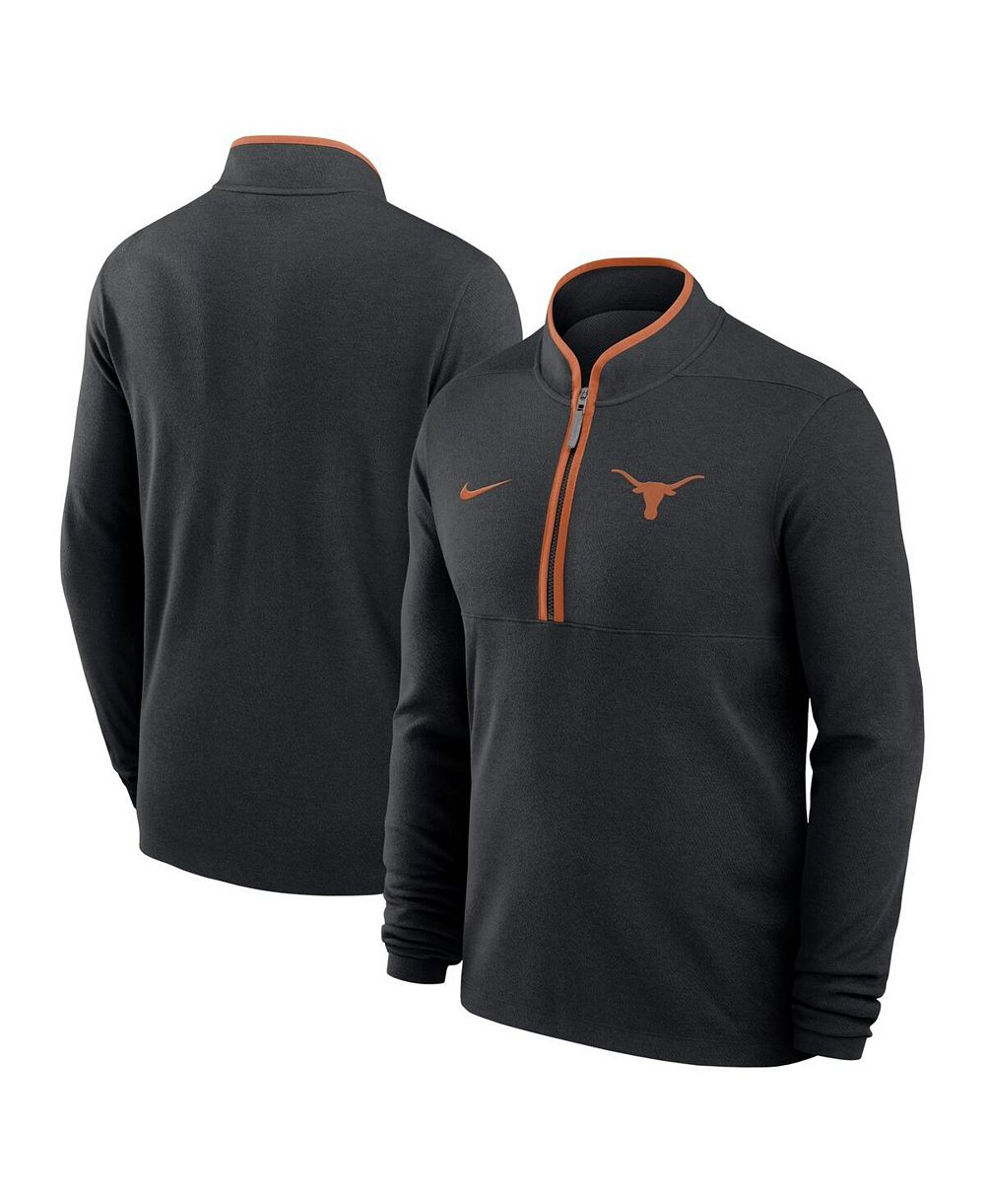 Мужская толстовка Nike Black Texas Longhorns Courtside Victory Dri-FIT Half-Zip Pullover Sweatshirt