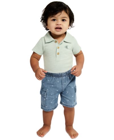 Детский комплект из боди и шорт Polo Calvin Klein, 2-Piece Set