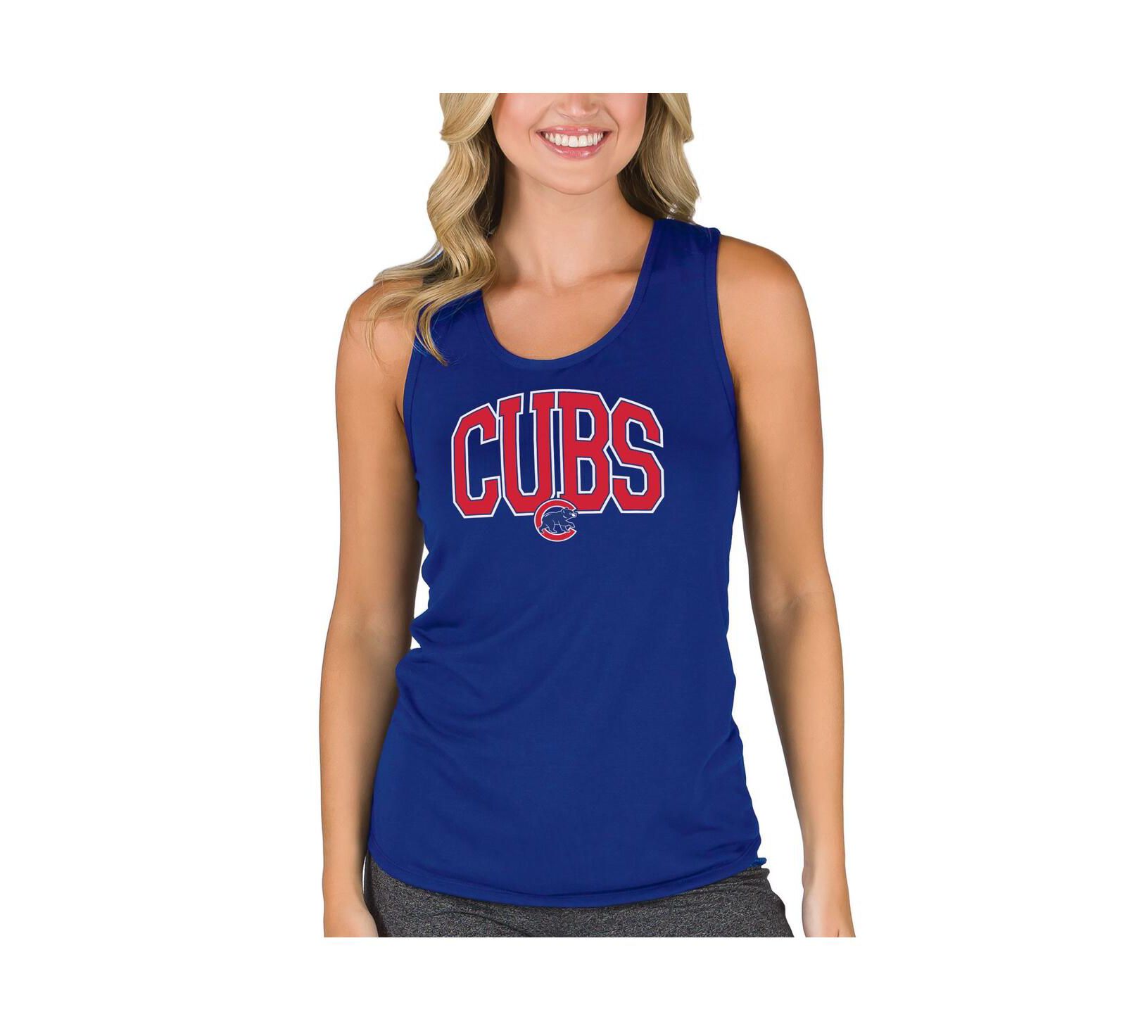 Женский топ-майка Concepts Sport Chicago Cubs Marathon Racerback