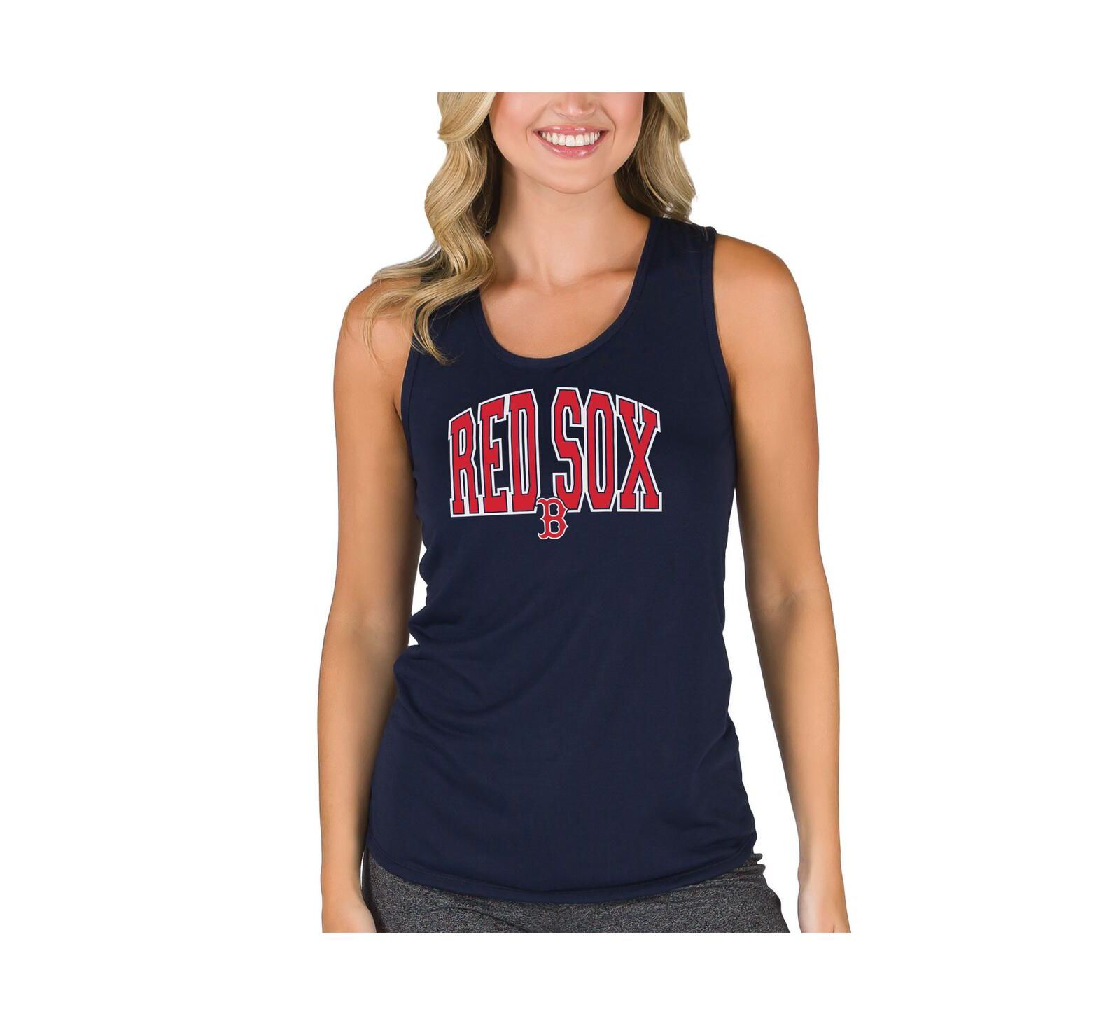 Женский майка Concepts Sport Navy Boston Red Sox Marathon Racerback