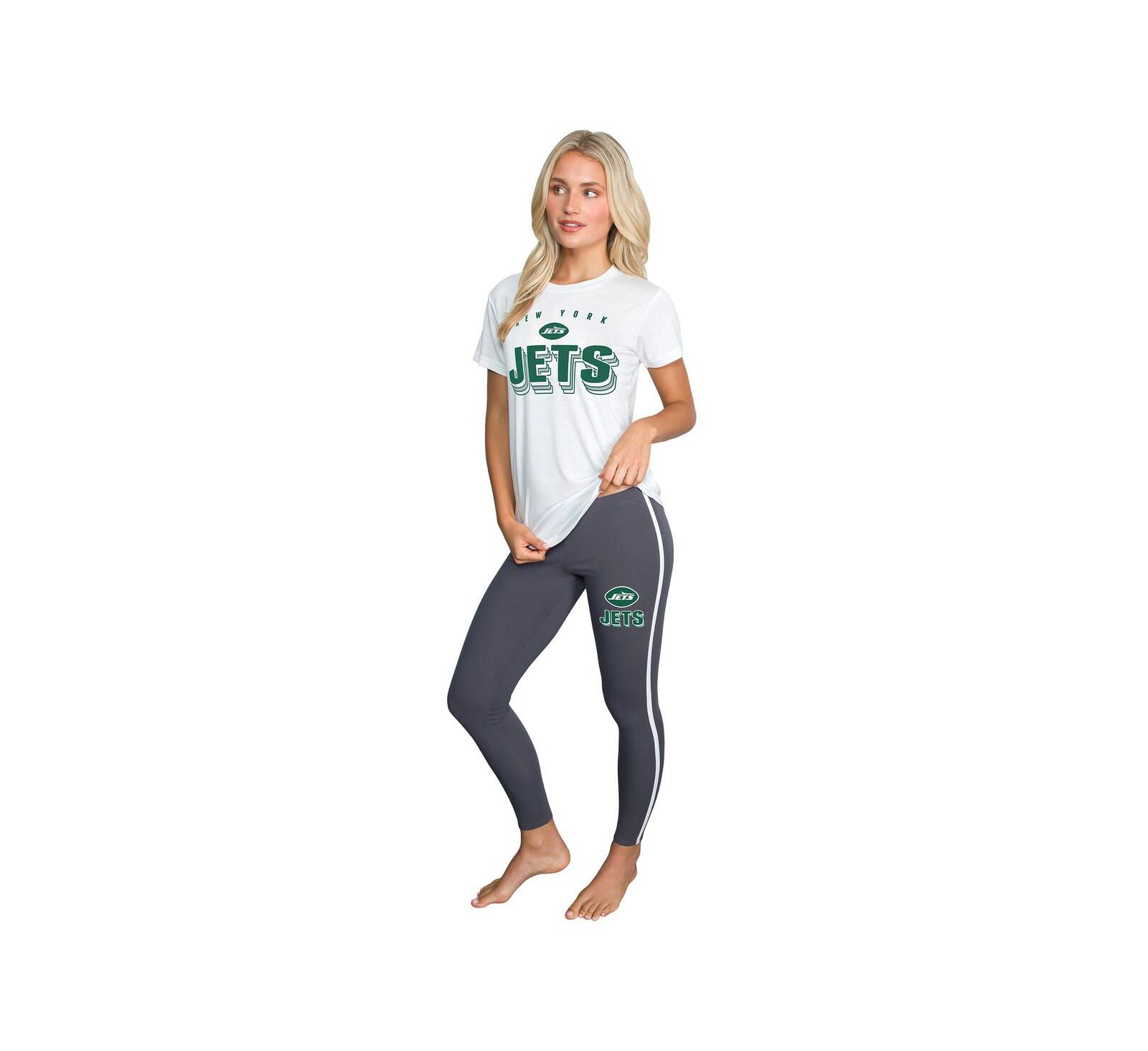 Женский комплект Concepts Sport 2-piece Charcoal/ New York Jets Sonata: топ и леггинсы