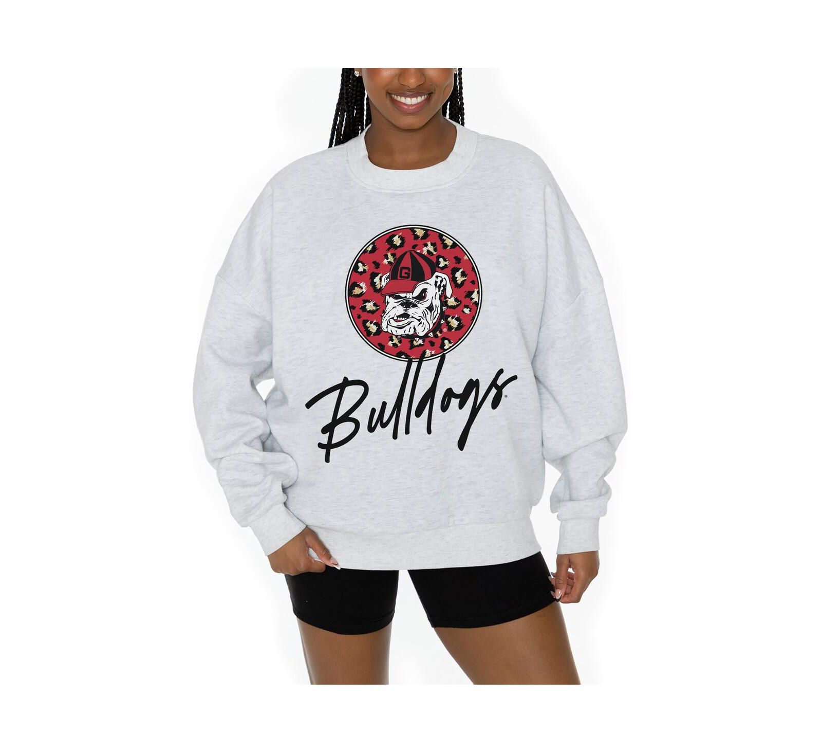 Женское флисовое худи Gameday Couture Ash Georgia Bulldogs Premium Fleece Pullover Sweatshirt
