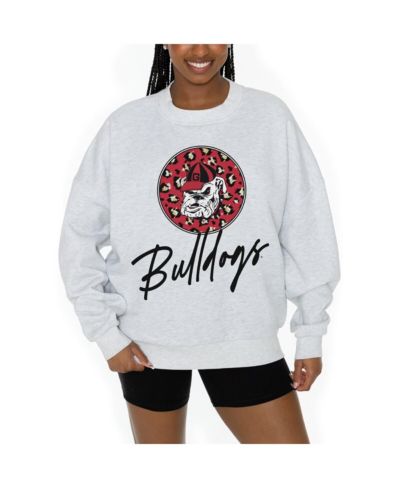 Женское флисовое худи Gameday Couture Ash Georgia Bulldogs Premium Fleece Pullover Sweatshirt