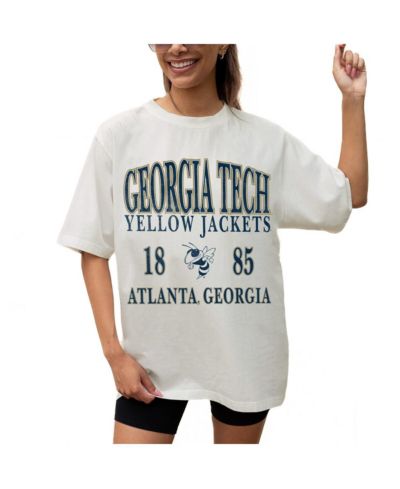 Женская оверсайз футболка Gameday Couture Georgia Tech Yellow Jackets Unity, кремовая