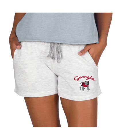 Женские шорты Concepts Sport Georgia Bulldogs из французского терри, серые